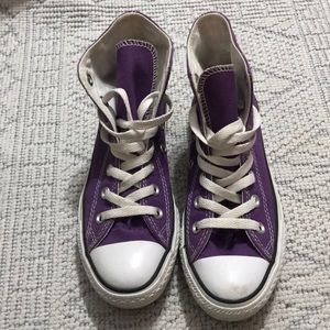 Purple Converse All Star High Tops